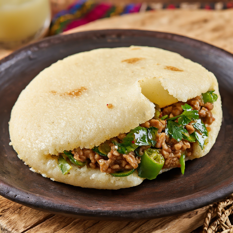 Arepa de Laap Lao: Fusión Venezolano-Laosiana