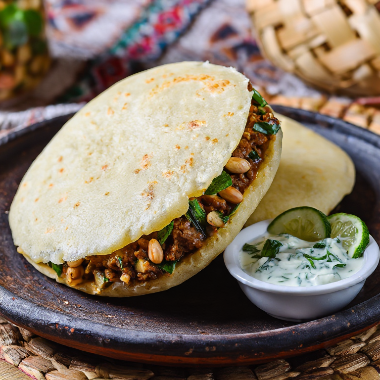 Arepa de Kibbeh Libanesa (Kibbeh Arepa)