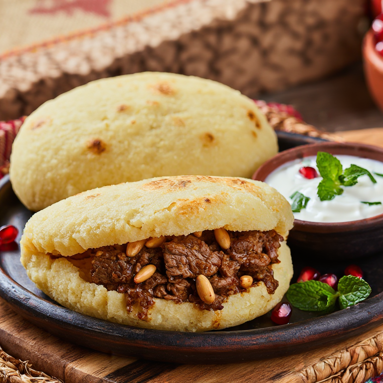 Arepa de Kibbeh Libanés: Fusión de Oriente y Latinoamérica