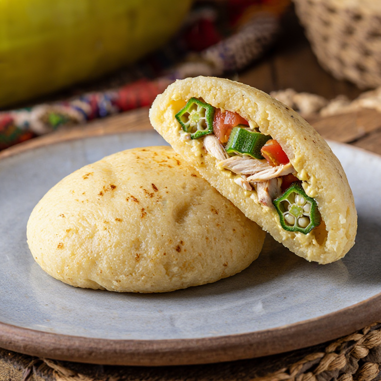Arepa de Mantequilla de Palma Liberiana