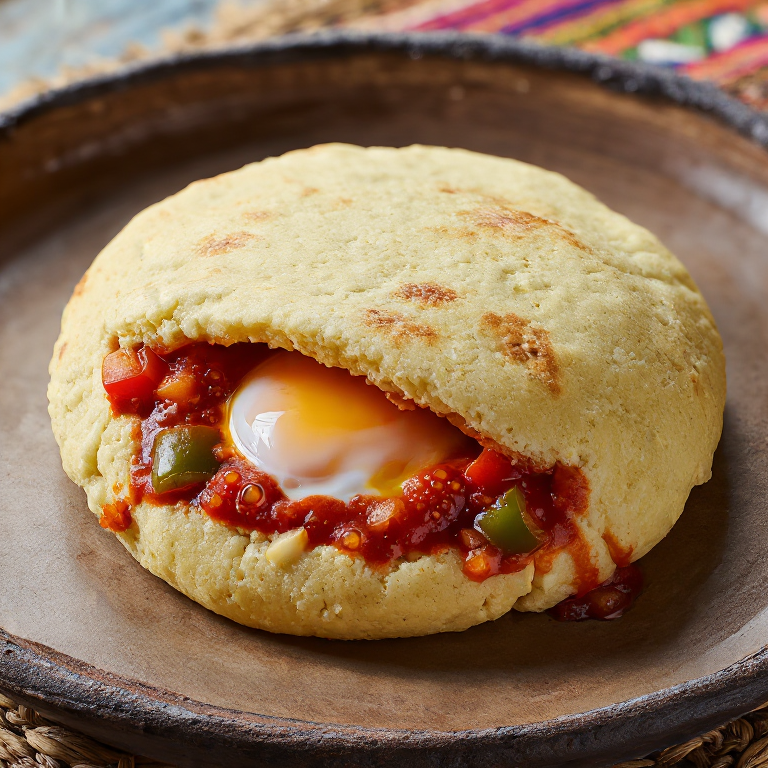 Arepa de Shakshouka Tripolitana