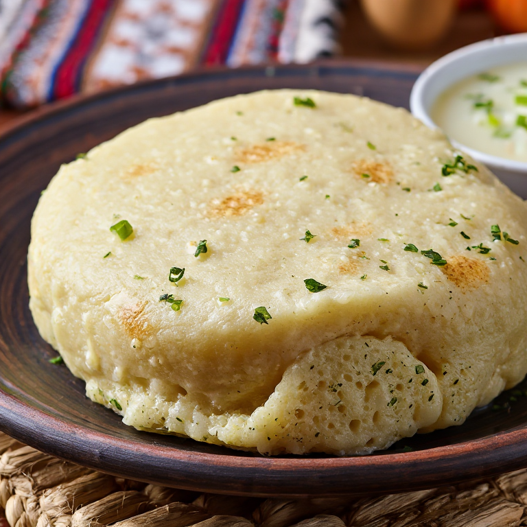 Arepa de Käsesuppe (Cheese Soup Arepa de Eschen)