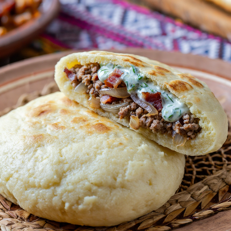 Arepa Lituana Rellena de Cerdo y Cebolla (Estilo Cepelinai)