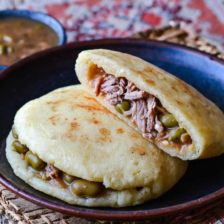 Arepa de Cerdo Ahumado y Habas (Judd mat Gaardebounen Style)