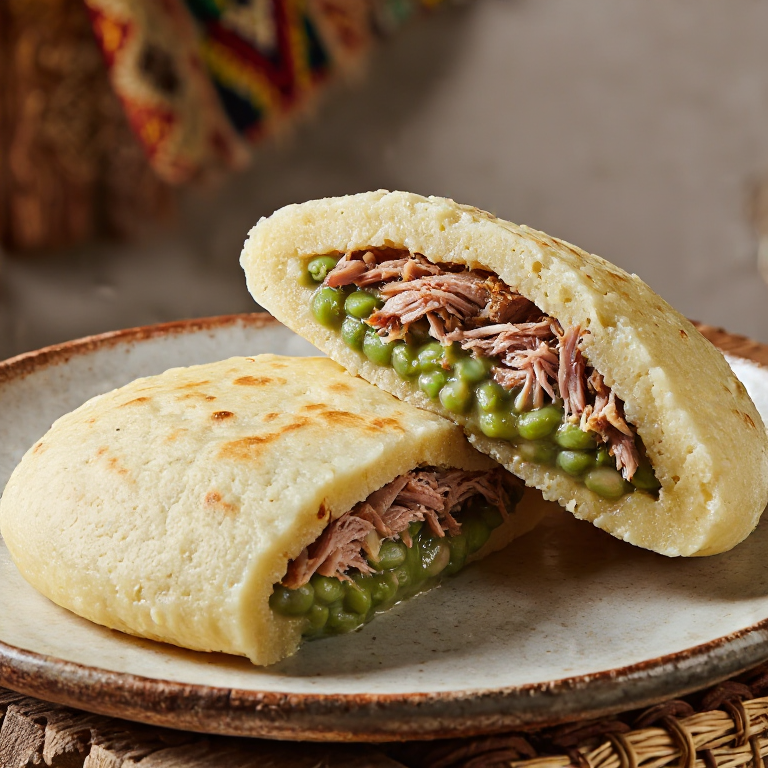Arepa de Cerdo Ahumado y Habas a la Luxemburguesa (Judd mat Gaardebounen)