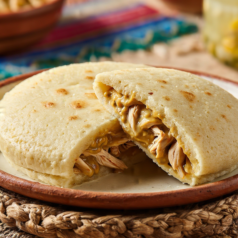 Arepa de Galinha à Africana (Pollo al Coco Picante)