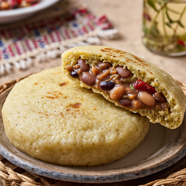 Arepa de Tavče Gravče (Arepa de Frijoles Macedonia)
