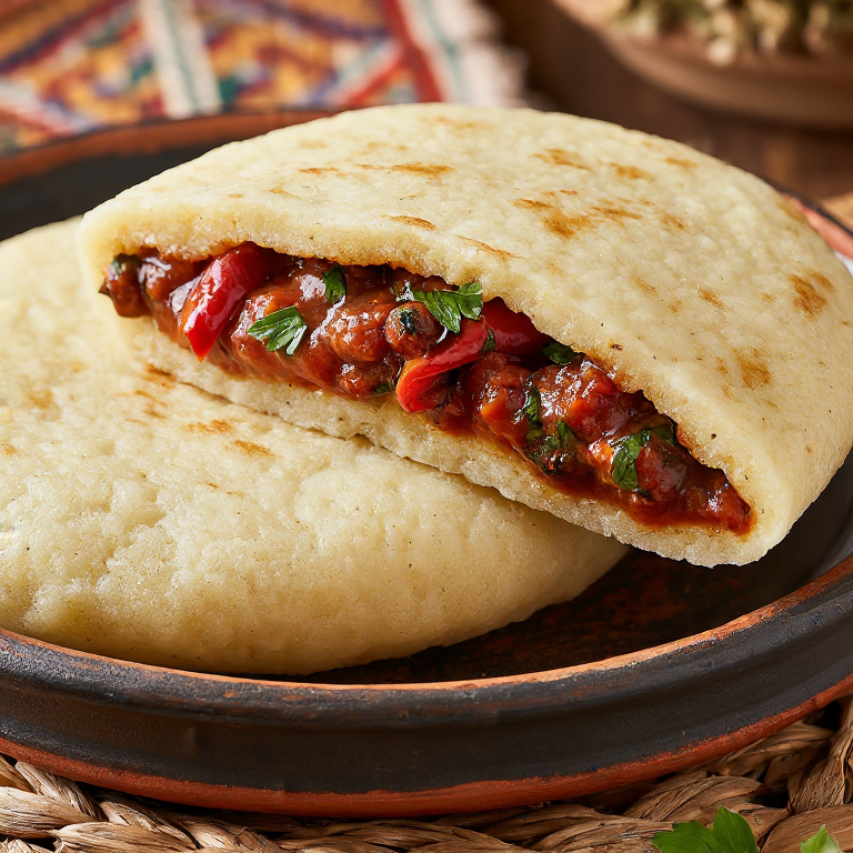 Arepas rellenas de Tavče Gravče (Estilo Kumanovo)