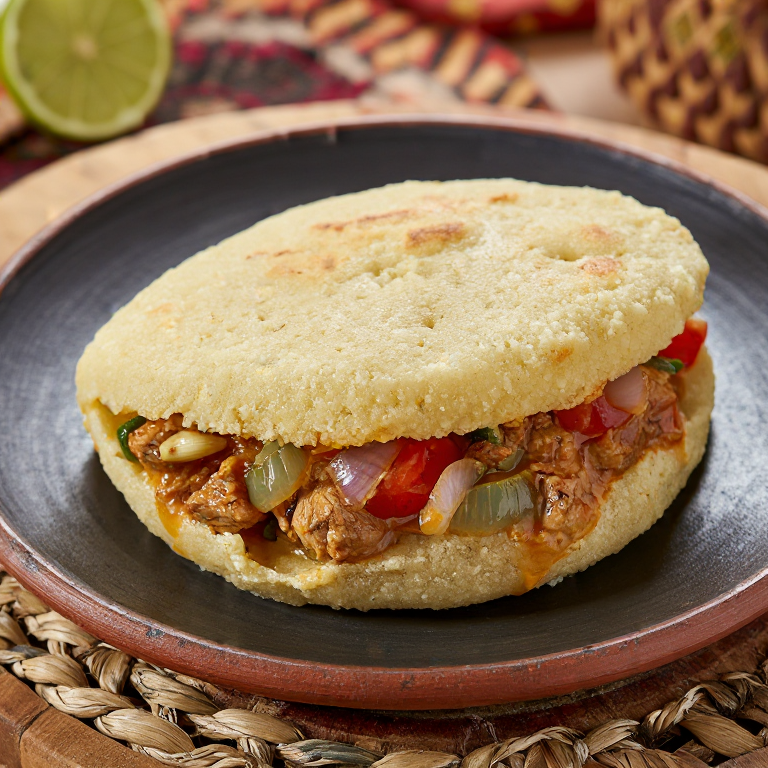 Arepa de Chambo al Estilo Malauí (Pescado y Verduras)