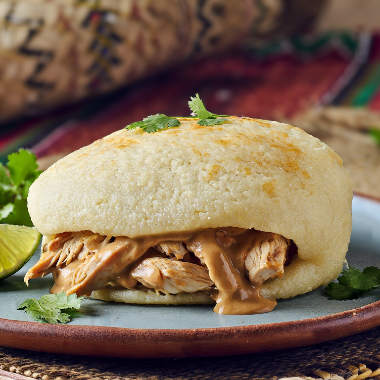 Arepa de Pollo en Salsa de Maní (Malawi)