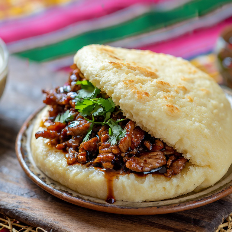 Arepa de Bak Kut Teh al estilo Ampang