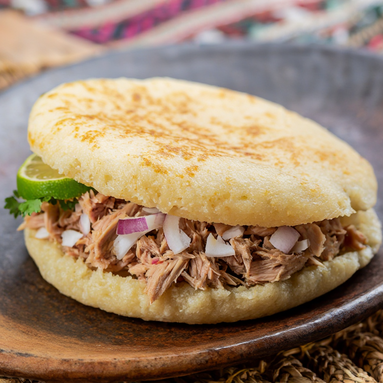 Arepa de Atún Ahumado y Coco al Estilo Maldivo (Mas Huni Arepa)