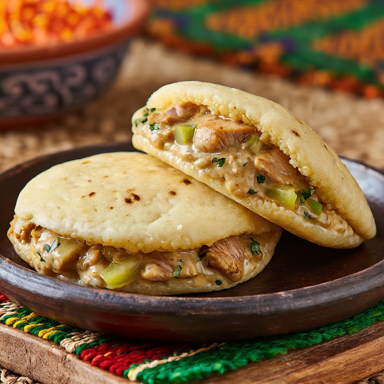 Arepa de Maafe (Estofado de Maní Maliense)