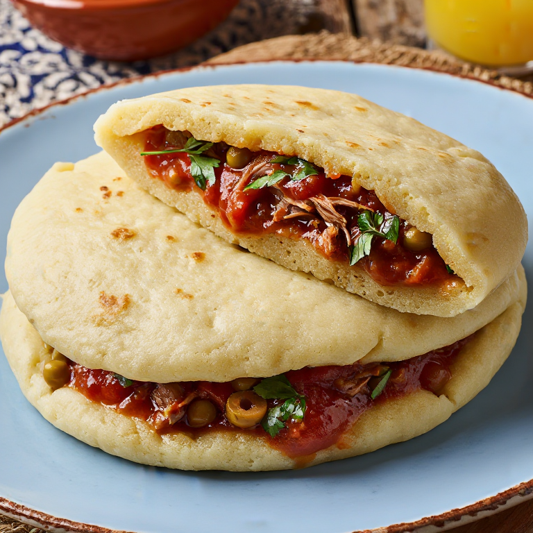 Arepa Maltesa de Conejo Estofado (Stuffat tal-Fenek)