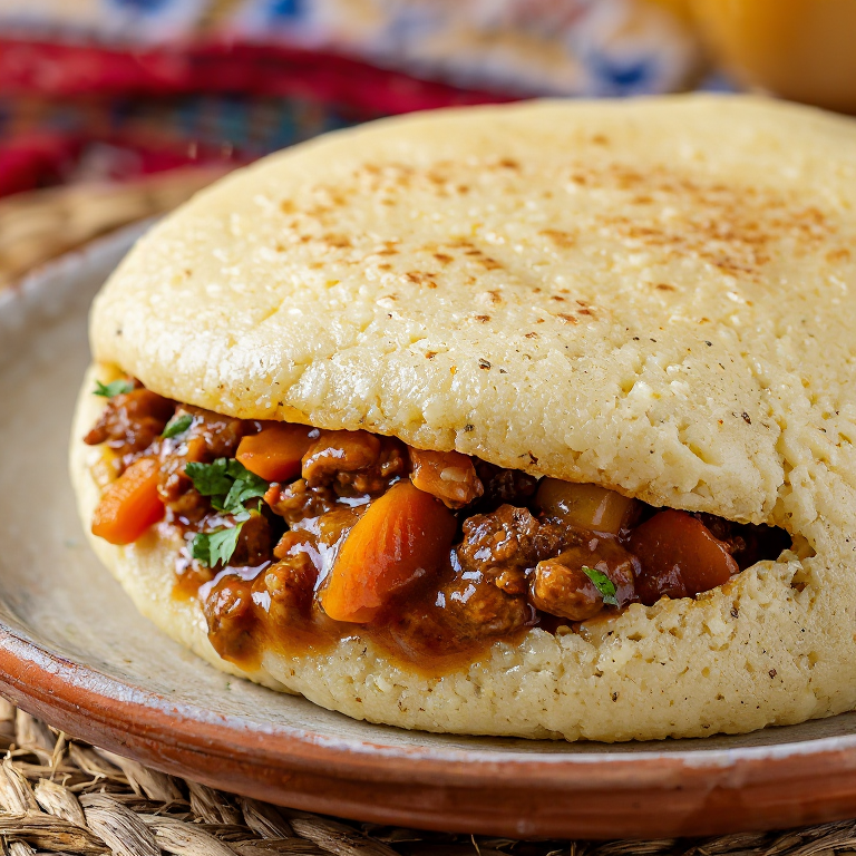 Arepa de Fenek: Estofado de Conejo Maltés en Arepa
