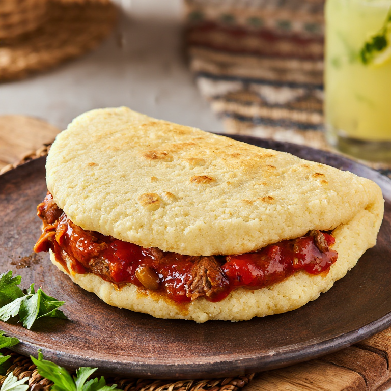 Arepa Rellena de Estofado de Conejo Maltés (Stuffat tal-Fenek)