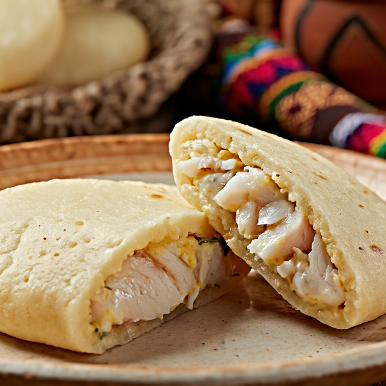 Arepa Marshallesa de Pescado al Coco