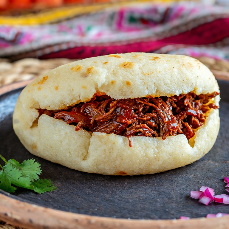 Arepa de Birria Estilo Aguascalientes