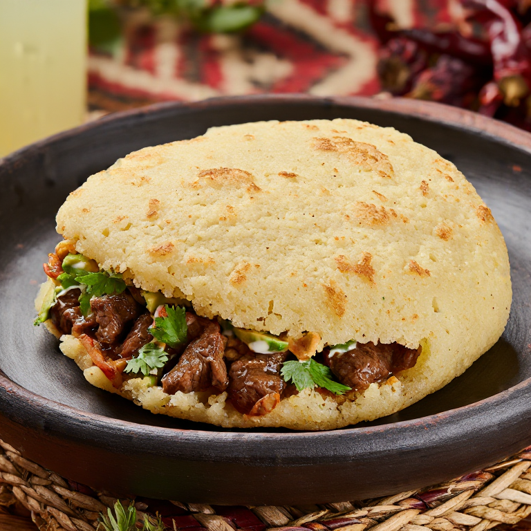 Arepa de Mole de Olla