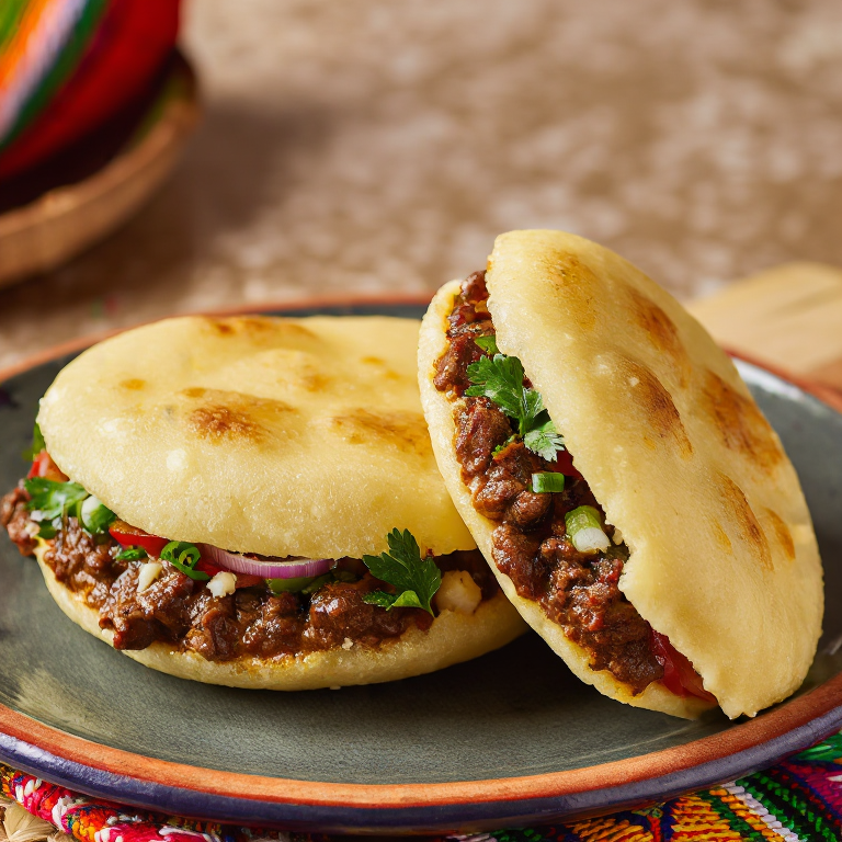 Arepa de Barbacoa al Estilo Ixtapaluca