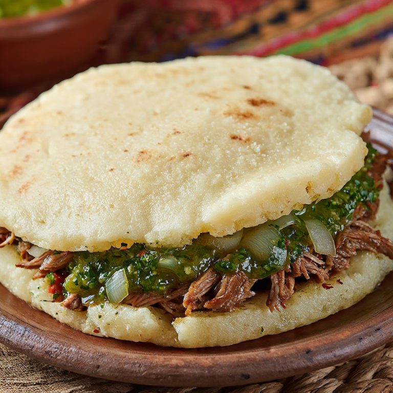 Arepa de Barbacoa al Estilo Ixtapan del Oro