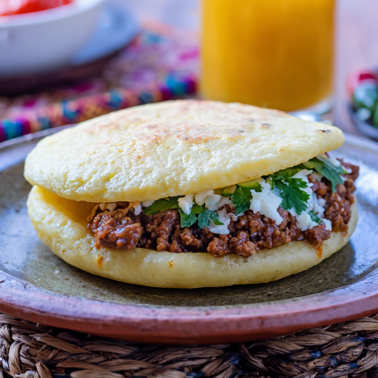 Arepas de Machacado con Huevo
