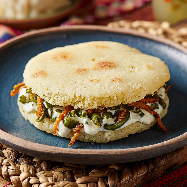 Arepa Tarasca (Arepa de Frijol con Sabor a Michoacán)