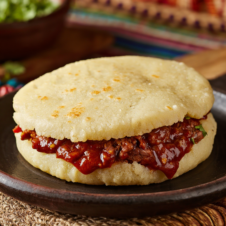 Arepas de Barbacoa de Borrego Estilo Nicolás Flores