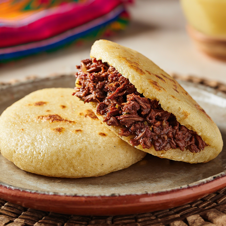 Arepa de Machaca al Estilo Saltillo