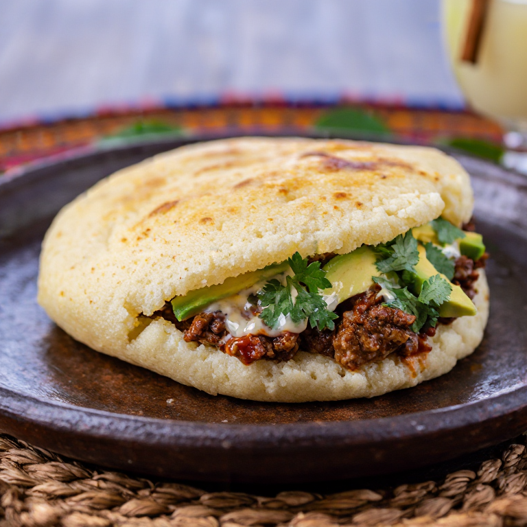 Arepa Tlayuda: Fusión Oaxaqueña en Maíz Precocido