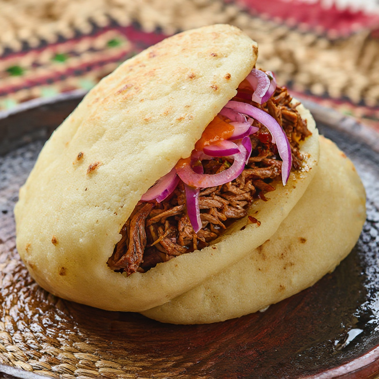 Arepa Yucateca de Cochinita Pibil
