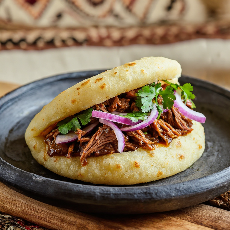 Arepa de Birria Estilo Tlaquepaque
