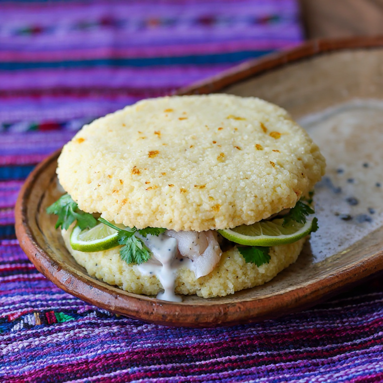 Arepa de Pescado al Estilo Yapés (Coconut Fish Arepa)