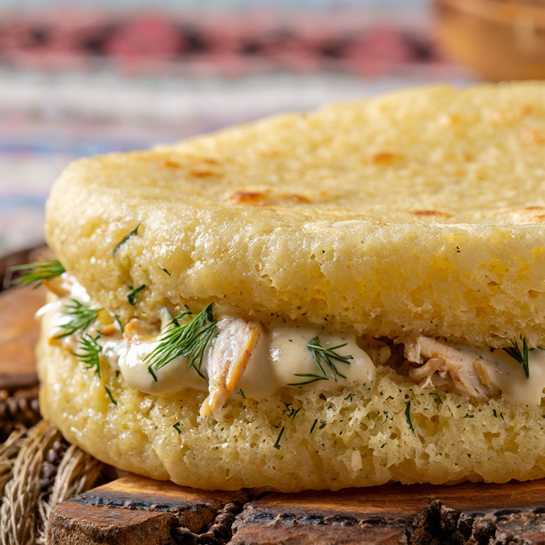 Arepa Moldava de Zama: Sopa Agria en Masa Crujiente