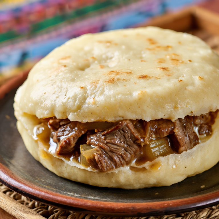 Arepa de Cordero al Estilo Mongol (Khorkhog Arepa)