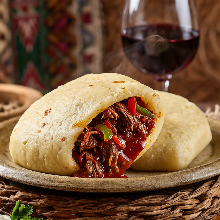 Arepa de Jagnjeći Paprikaš (Estilo Montenegro)