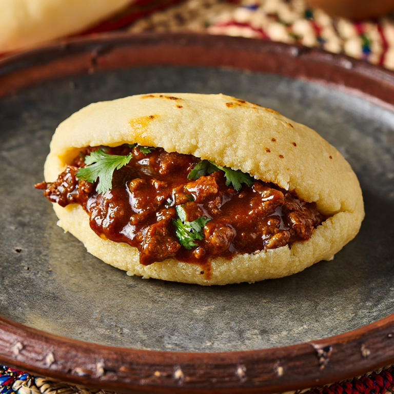Arepa de Goat Water (Estofado de Chivo Montserratense)