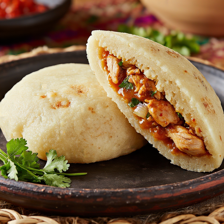 Arepa de Momo Nepalí