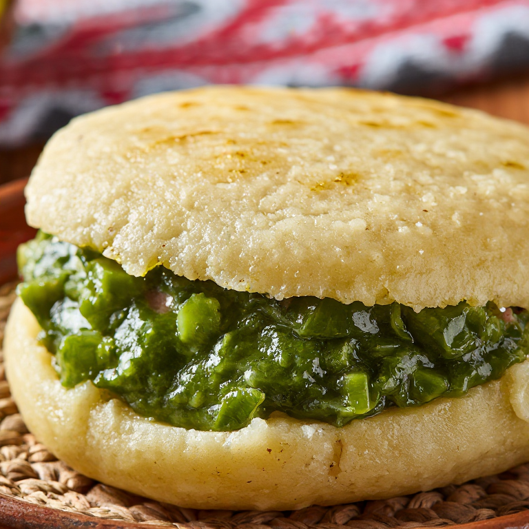 Arepa Nijmegen: Stamppot de Kale y Salchicha Ahumada