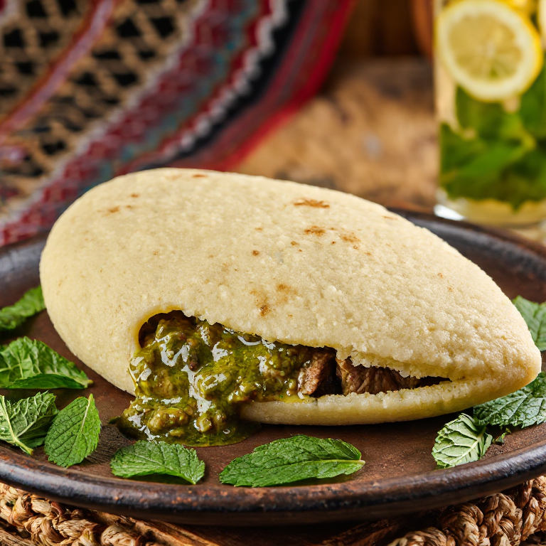 Arepa de Cordero al Estilo Christchurch