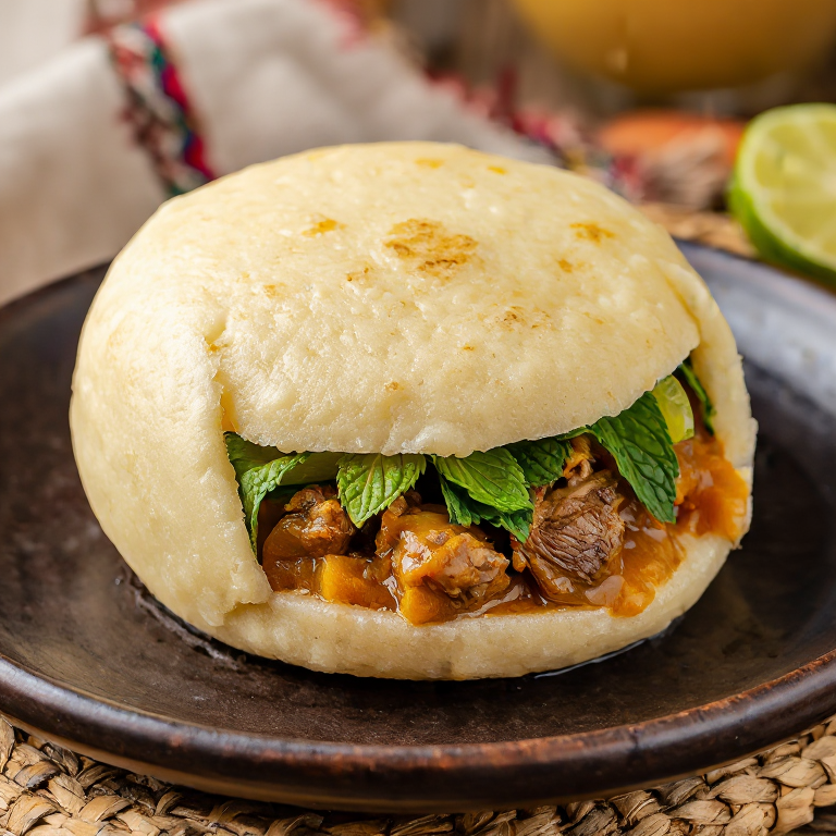 Arepa de Cordero y Kumara al Estilo Hawke's Bay