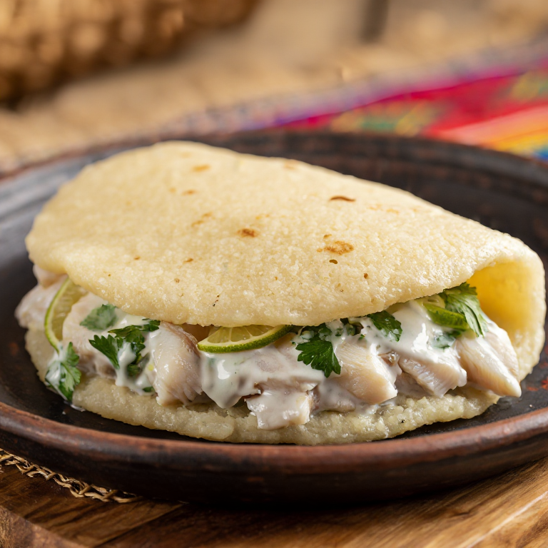 Arepa Norfolk: Relleno de Pescado al Coco y Lima