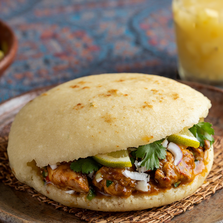 Arepa de Kelaguen de Pollo