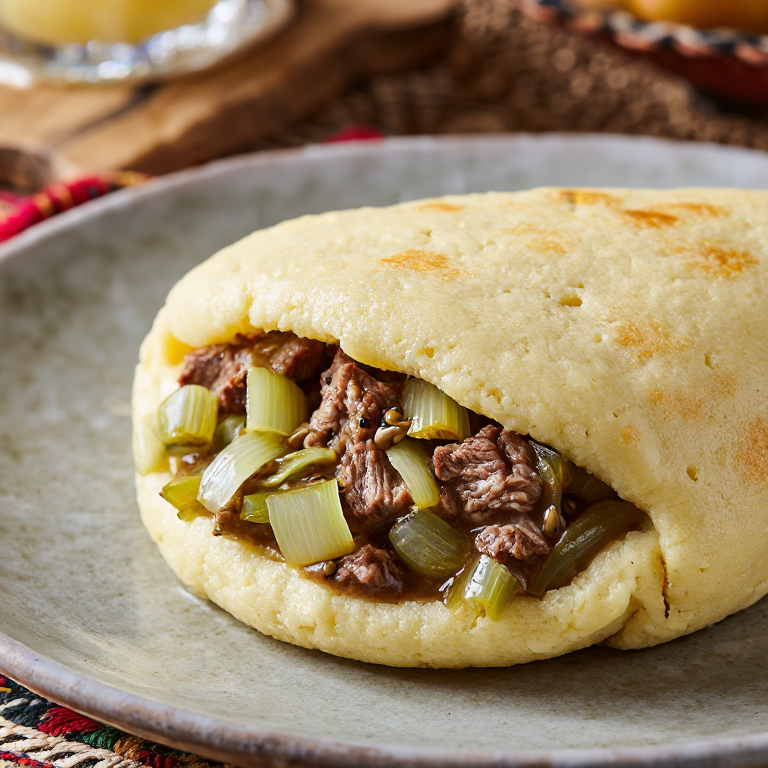 Arepa de Fårikål: Estofado Noruego en Arepa