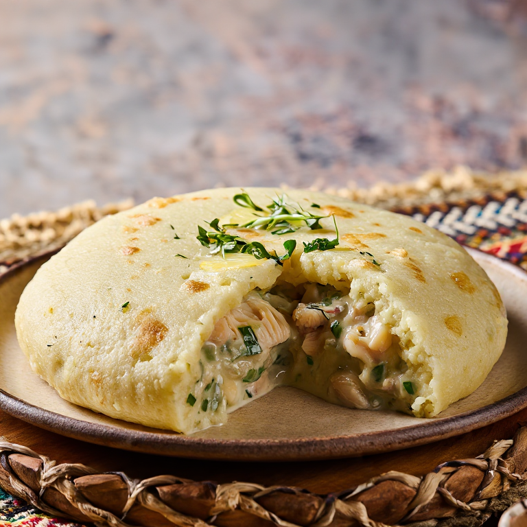 Arepa de Fiskesuppe Noruega