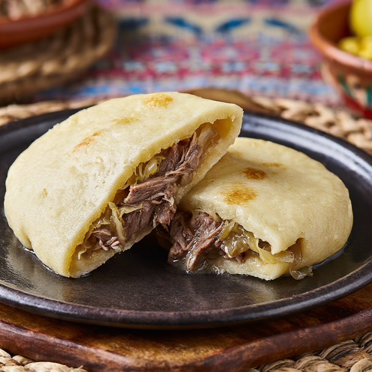 Arepa de Fårikål: Estofado noruego de cordero en arepa