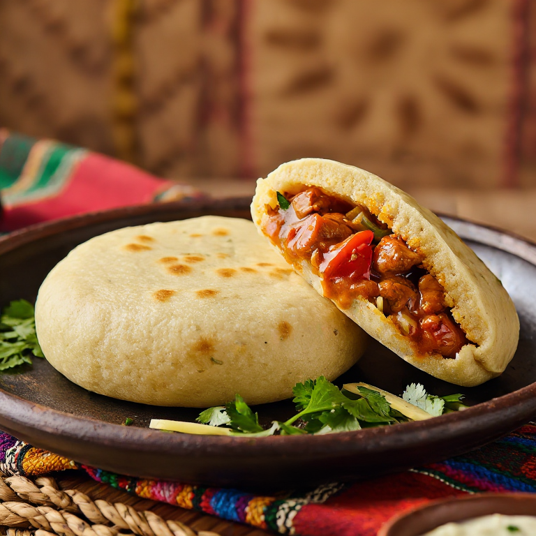 Arepa de Karahi de Pollo