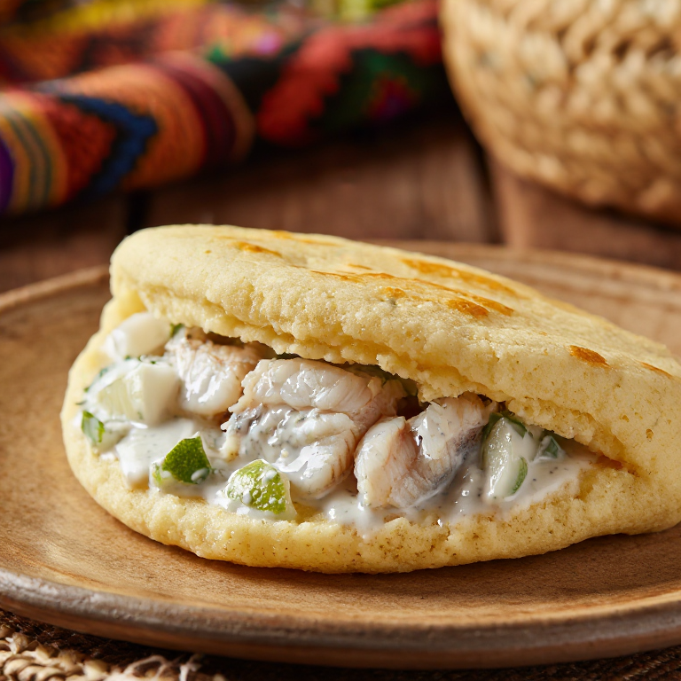 Arepa de Pescado a la Palauana