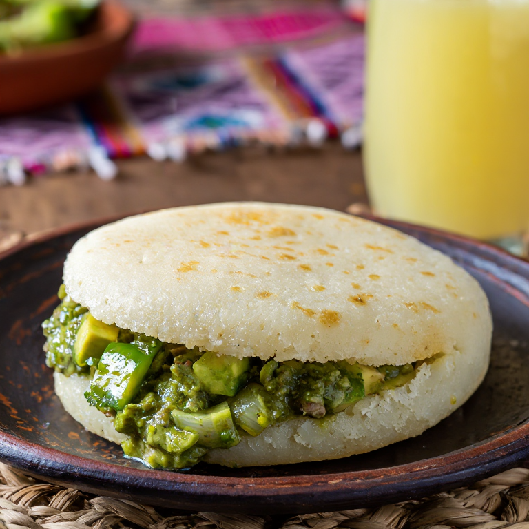 Arepa de Sancocho de Gallina Darienita