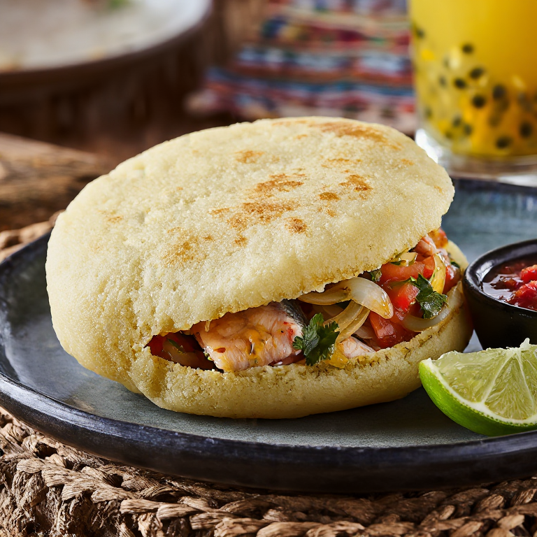 Arepa de Pacora (Pacora Fish Arepa)